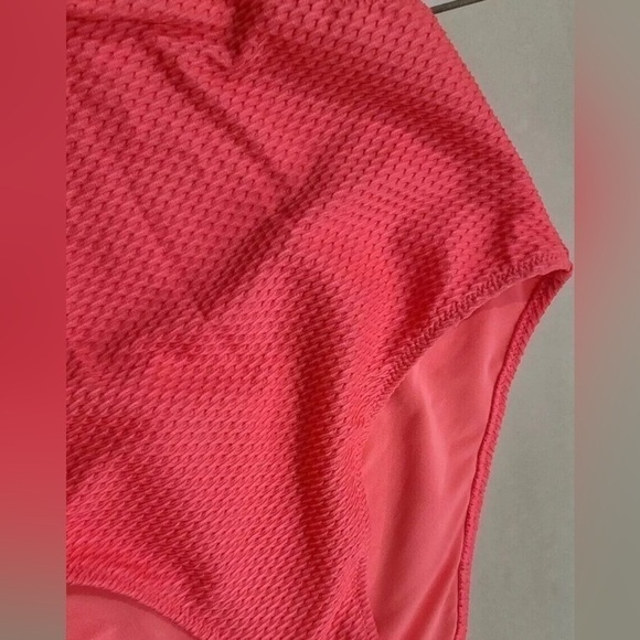 NEW Women's Size XL American Eagle Aerie Pink 1 Piece Bikini Swimsuit - Picture 8 of 8